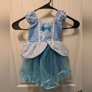Cinderella Princess Blue Girls Dress Tulle Skirt Size 12-24 Mo. Costume Disney